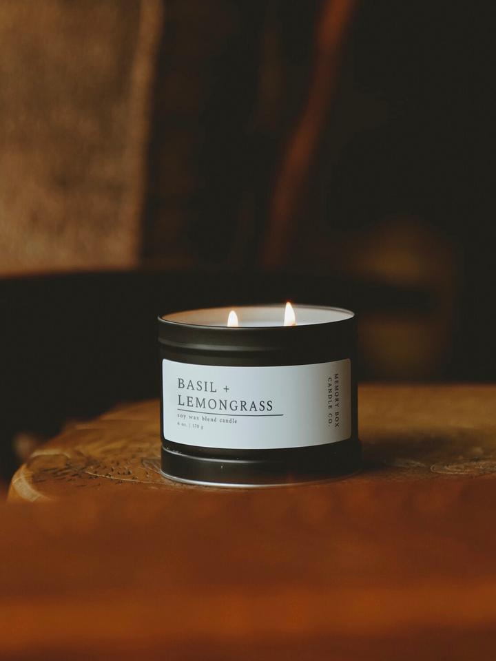 Basil + Lemongrass 6 oz. Candle