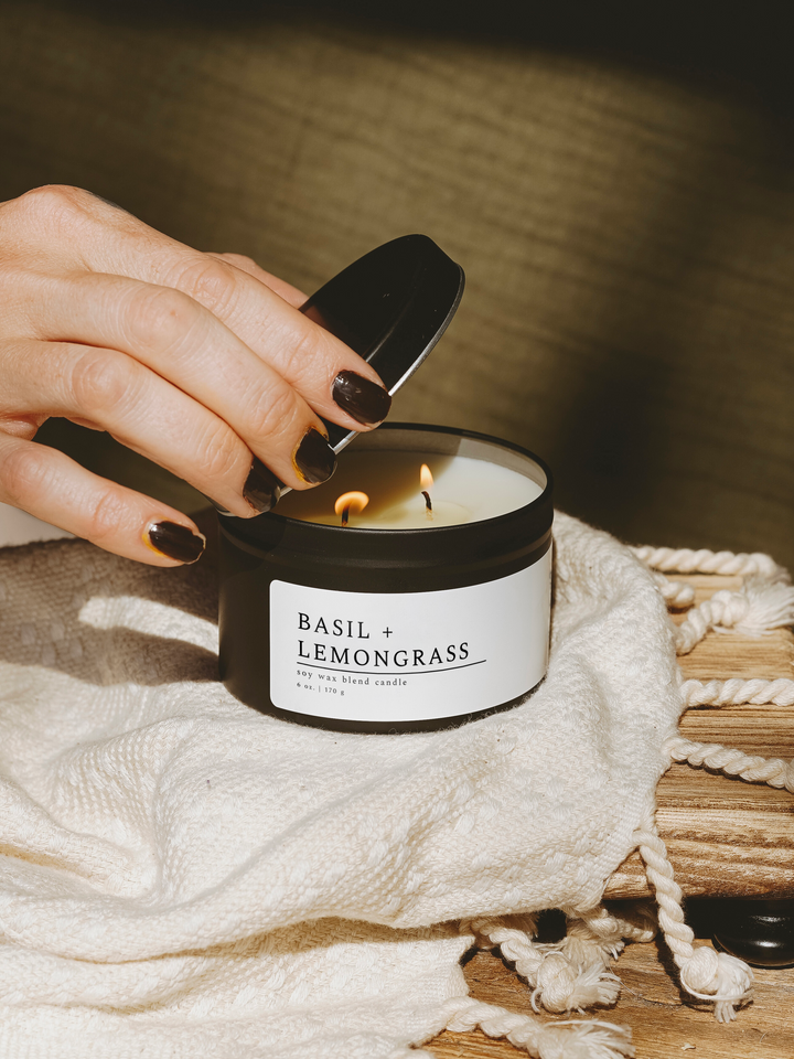 Basil + Lemongrass 6 oz. Candle