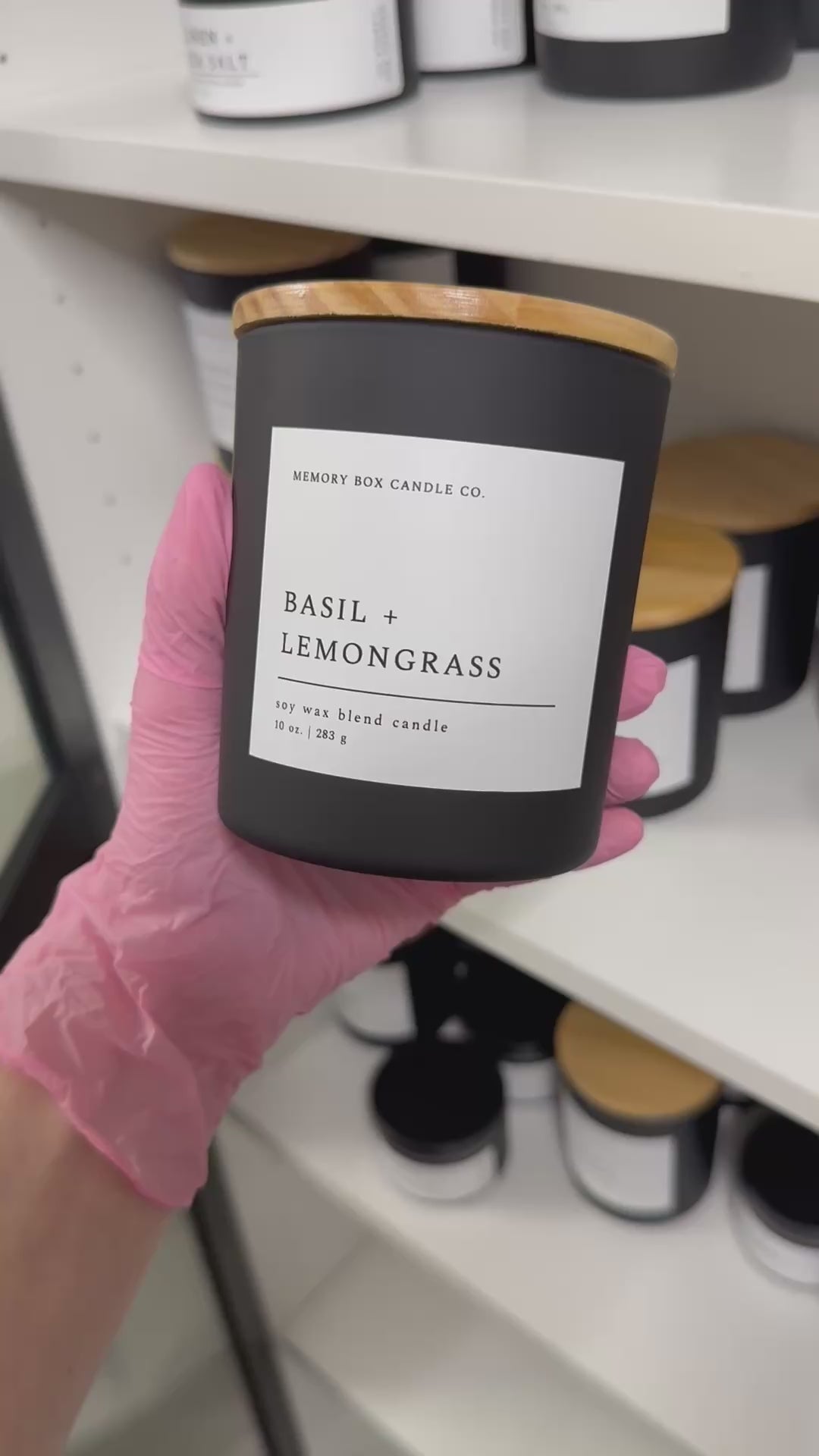 Basil + Lemongrass 10 oz. Candle